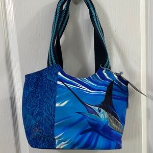 Guy Harvey Blue Marlin Shoulder Bag NWT